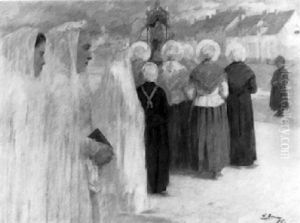 La Procession A Etaples by Jacob Ruch