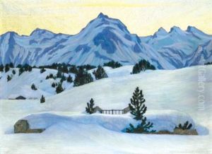 Winterlandschaft Bei Maloja (winter Landscape Near Maloja) Winterlandschaft Bei Maloja (winter Landscape Near Maloja)