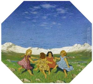 Landschaft Mit Kinderreigen Landschaft Mit Kinderreigen