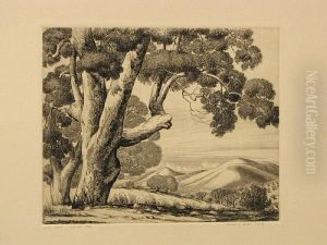 Live Oak; Mount Whitney Trail by Cornelis J. Botke