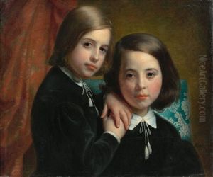 Portrait De Deux Enfants by Sophie Fremiet Rude