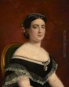 Portrait De Femme A La Robe Noire Portrait De Femme A La Robe Noire