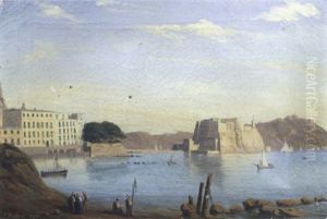 Paysage De La Campagne Napolitaine by Claude-Charles Rudhardt