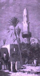 Vue Prise Au Caire by Claude-Charles Rudhardt