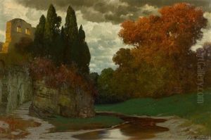 Park Landscape by Eduard Ruedisuehli