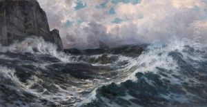 Schiff Im Sturm by Eduard Ruedisuehli