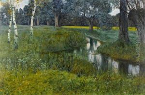 Weiden Am Alten Rhein by Eduard Ruedisuehli