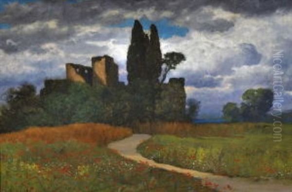 Sommerlandschaft Mit Burgruine - view 1
