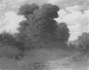 Baumlandschaft Im Herbst by Eduard Ruedisuehli