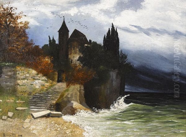 Stimmungsvolle Seeuferpartie Mit Burg - view 1