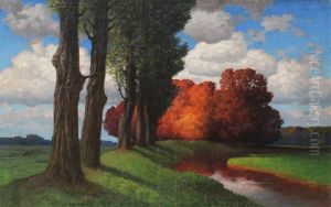 Landscape by Traugott Hermann Ruedisuehli