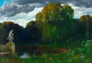 Parklandschaft Mit Leda Mit Dem Schwan