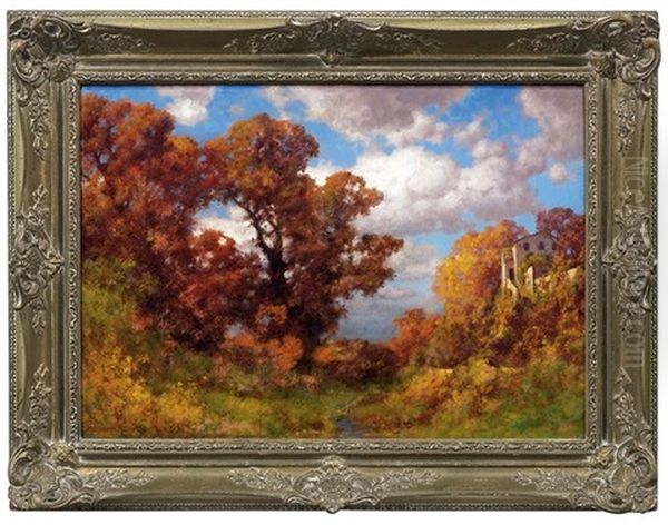 Herbstliche Berglandschaft Mit Villa - view 1