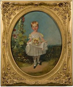 Child Gathering Flowers