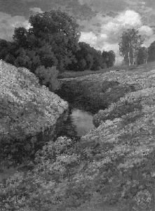 Sommerliche Bachlandschaft by Traugott Hermann Ruedisuehli