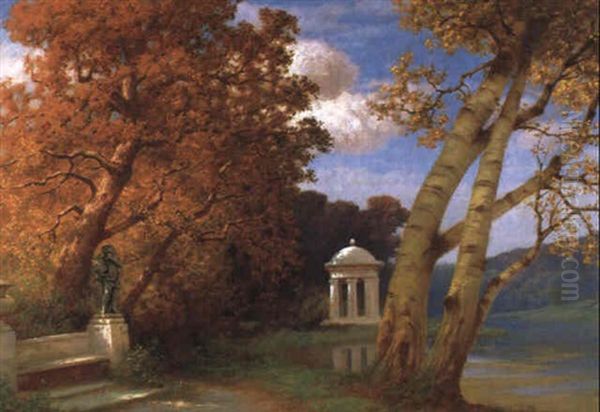 Herbstliche Parklandschaft - view 1
