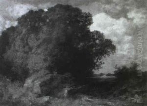 Baumgruppe Im Dachauer Moos by Traugott Hermann Ruedisuehli