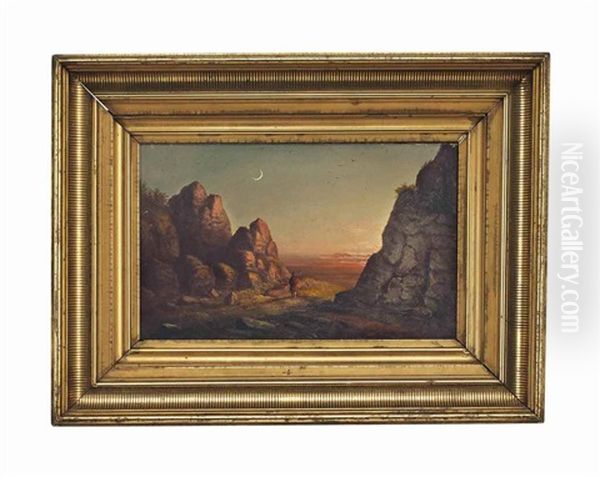 Figure In A Western Landscape - view 1