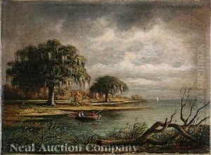 Fishing On The Louisiana Bayou by Harold Rudolph