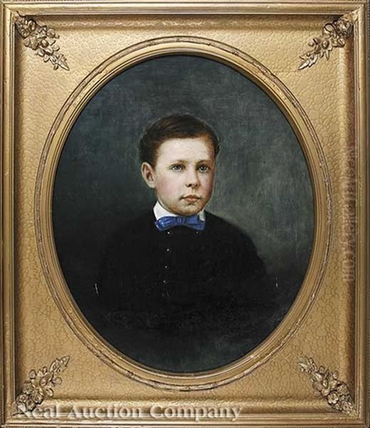 Portrait Of A Boy With A Blue Tie - view 1