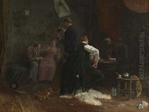 Vergnugung Im Atelier by Johannes Rueger