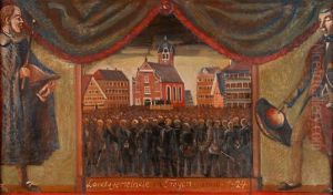 Landsgemeinde In Trogen by Ernst Georg Rueegg