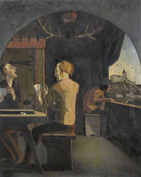 Die Kartenspieler - view 1