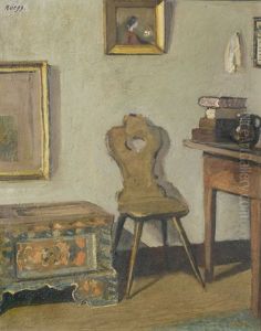 Interieur Mit Bauernmobel by Ernst Georg Rueegg