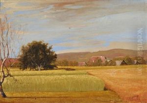 Gunzgen Ennet Dem Rhein by Ernst Georg Rueegg