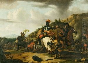 Die Reiterschlacht by Rugendas, Georg Philipp I