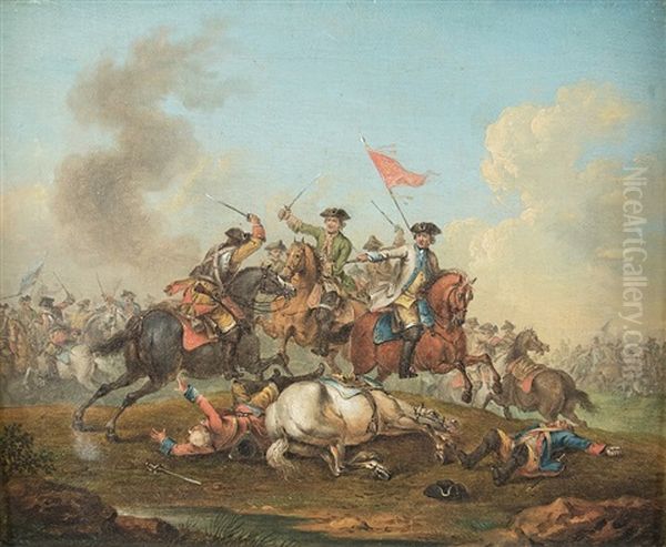 A Pair Of Battle Scenes - view 1