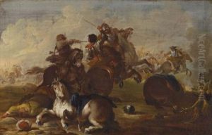 Reitergefecht by Rugendas, Georg Philipp I