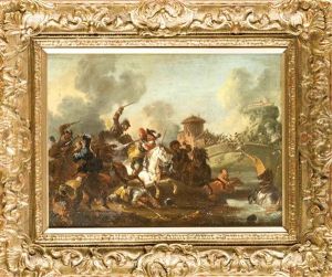 Schlachtenszene by Rugendas, Georg Philipp I