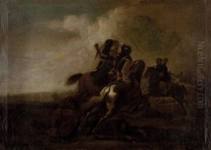 Reitergefecht Aus Den Turkenkriegen by Rugendas, Georg Philipp I