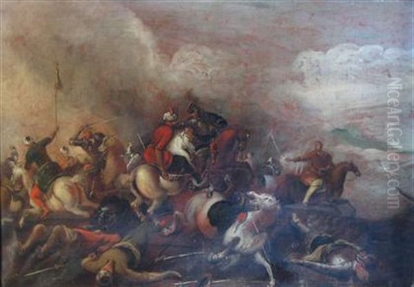 A Cavalry Skirmish With The Turks - view 1