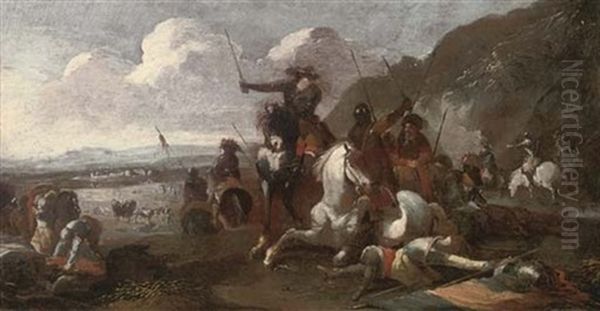 A Cavalry Skirmish - view 1