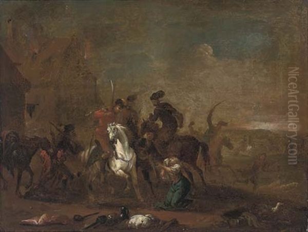 A Cavalry Pillage - view 1