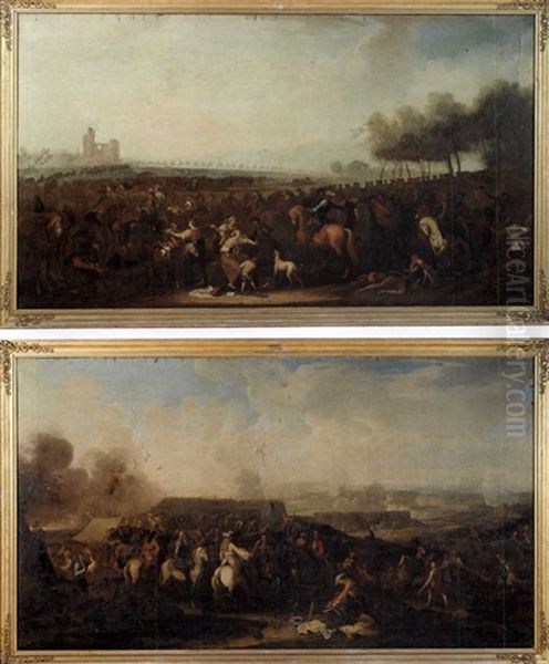 Battle Scene (+ Another Similar; Pair) - view 1