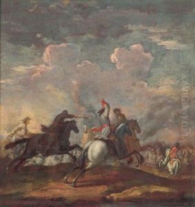 Reitergefecht by Rugendas, Georg Philipp I