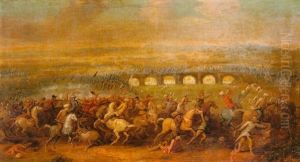 La Bataille De Jean Iii Sobieski Contre Les Turcs En 1689 Devant Vienne by Rugendas, Georg Philipp I
