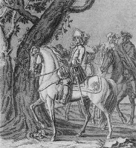Reitergruppe Unter Einem Baum Reitergruppe Unter Einem Baum