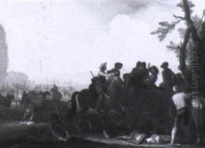 Begrusung Vor Der Schlacht by Rugendas, Georg Philipp I