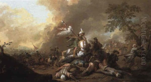 Cavalry Skirmish Between Turks And Christians - view 1