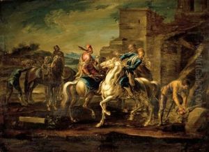 Riders by Georg Philipp Rugendas the Younger