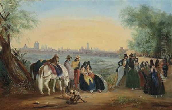 The Paseo In The Alameda Gardens, Overlooking The Rimac And Lima - view 1