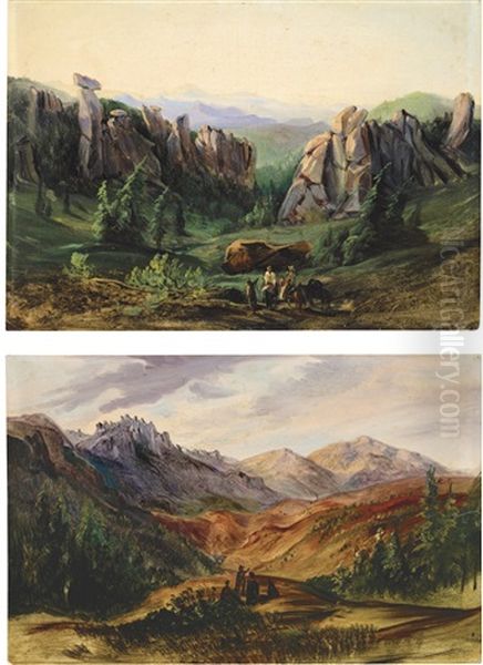 Two Works: Atardecer En El Chico And Amanecer En El Chico - view 1