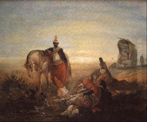 Parada En El Campo by Johann Moritz Rugendas