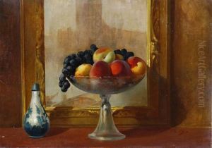 Natura Morta Con Cesto Di Frutta by Pirro Bottaro