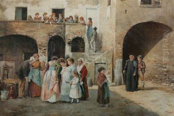 Christening In The Courtyard - view 1