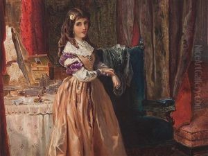 Lady Making Her Morning Toilet